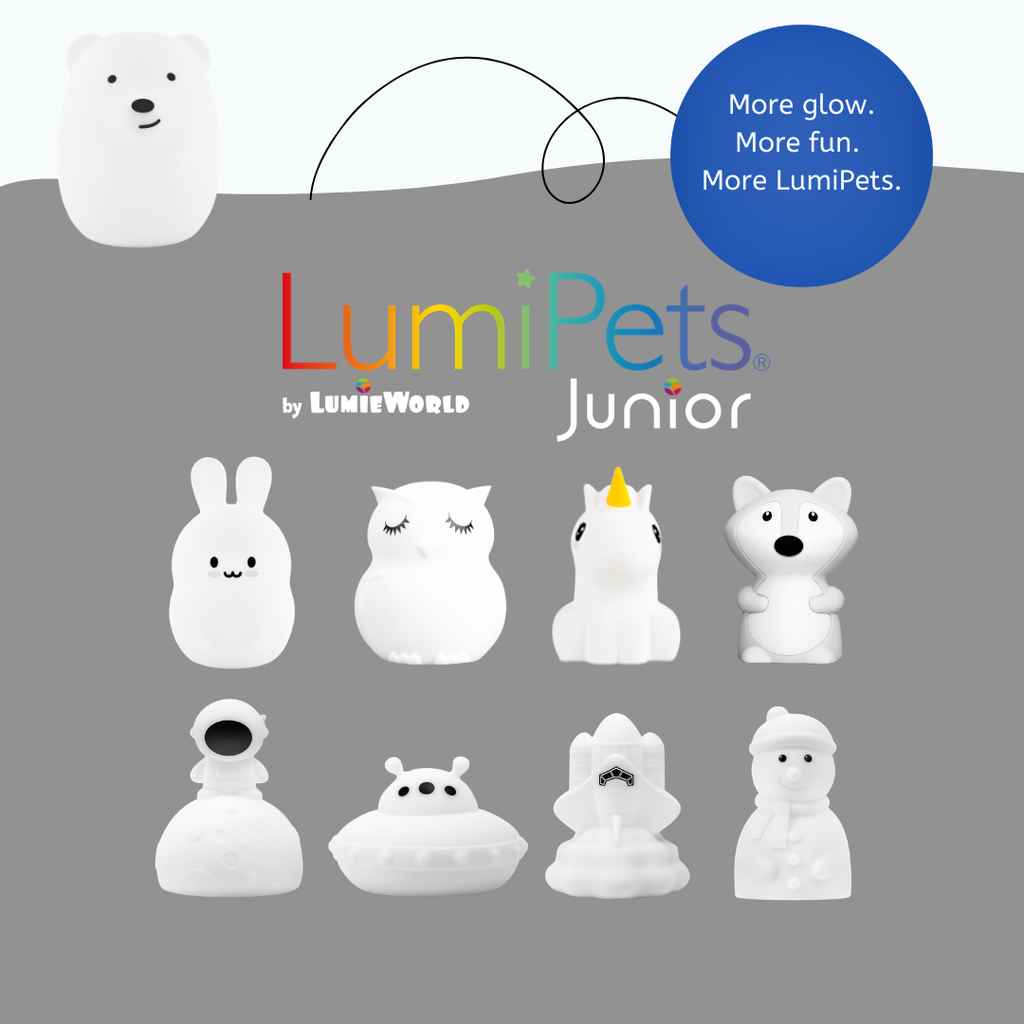 LumiPets® Bella the Bear- Children's Touch Night Light Junior
