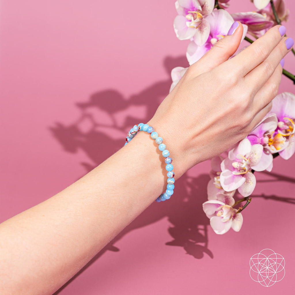 Empath’s Shield – Aqua Terra Jasper Bracelet | 6mm