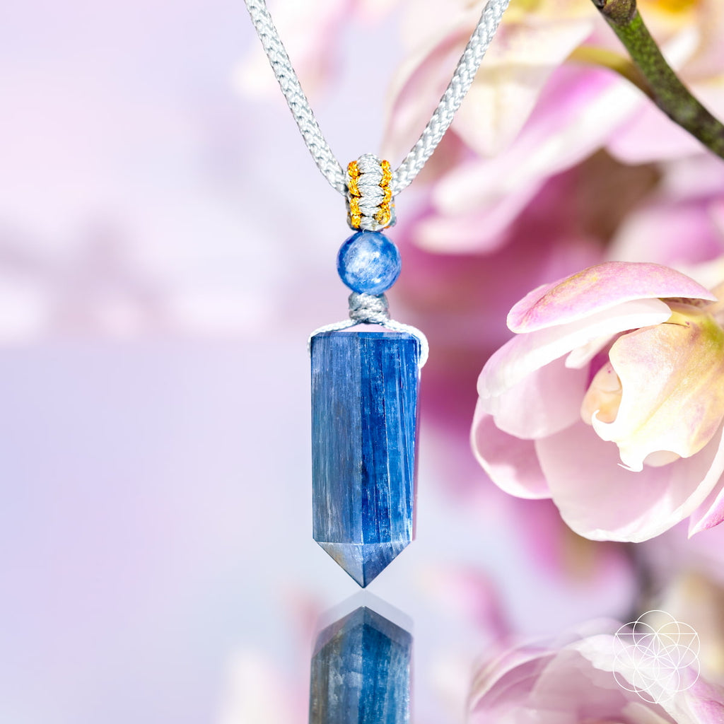The Aura Shield - Rare Kyanite Pendant