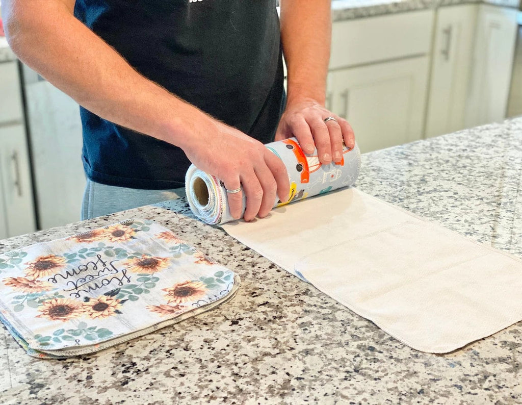 Reusable Paper Towels--Moonlit Guardian Sky