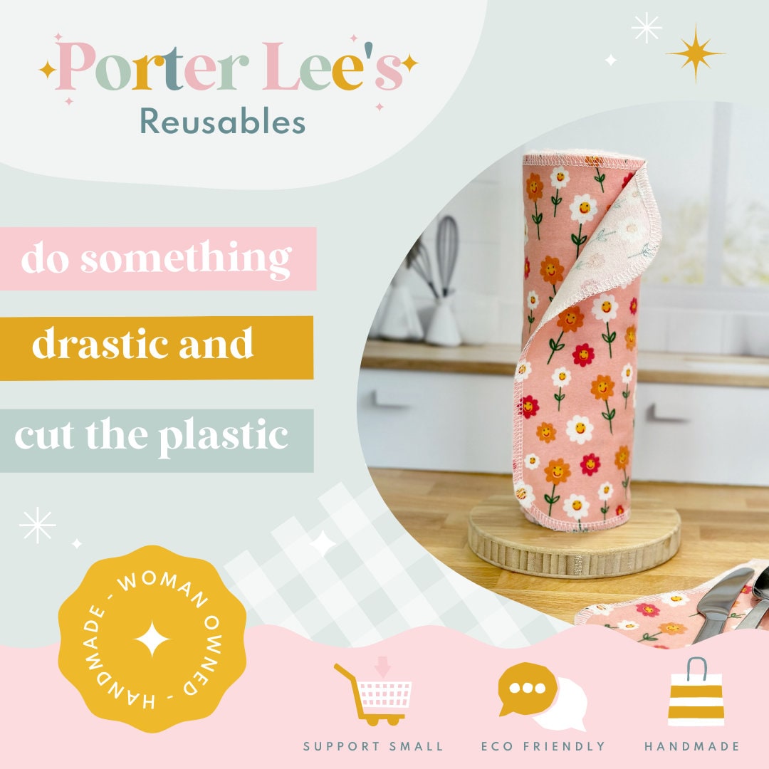 Reusable Paper Towels--Moonlit Guardian Sky