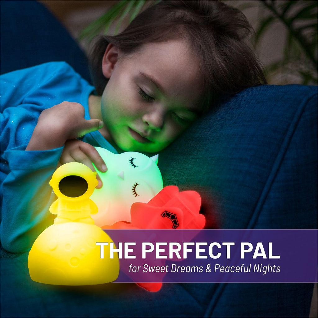LumiPets Alice the Astronaut Silicone Night Light