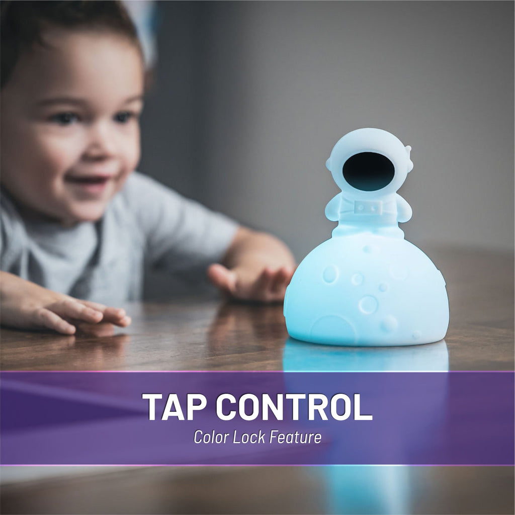 LumiPets Alice the Astronaut Silicone Night Light